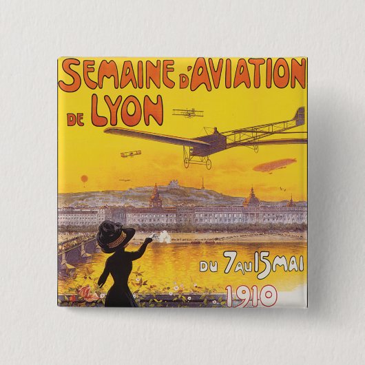 Semaine d'Aviation de Lyon Button (Vorderseite)