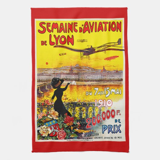 Semaine d'Aviation de Lyon Handtuch (Vertikal)