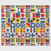 Semaphor-Flaggen Geschenkpapier (Flach)