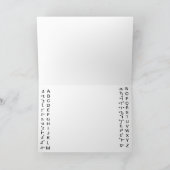 Semaphore Geburtstagskarte Karte (Innenseite)