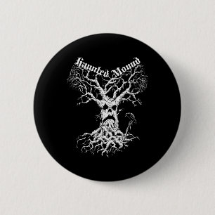 Sematary Merch. Entwerfen eines Geisterbaums. Spuk Button