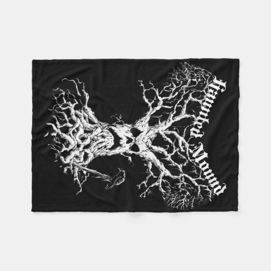 Sematary Merch. Entwerfen eines Geisterbaums. Spuk Fleecedecke (Vorderseite (Horizontal))