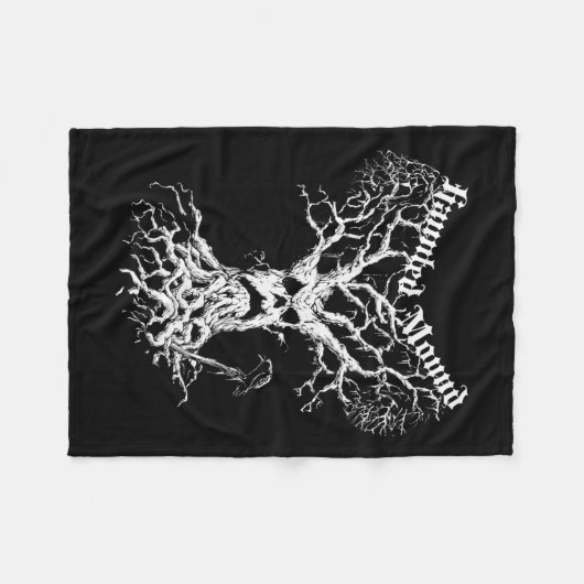 Sematary Merch. Entwerfen eines Geisterbaums. Spuk Fleecedecke (Vorderseite (Horizontal))