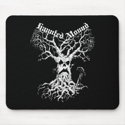 Sematary Merch. Entwerfen eines Geisterbaums. Spuk Mousepad (Vorne)