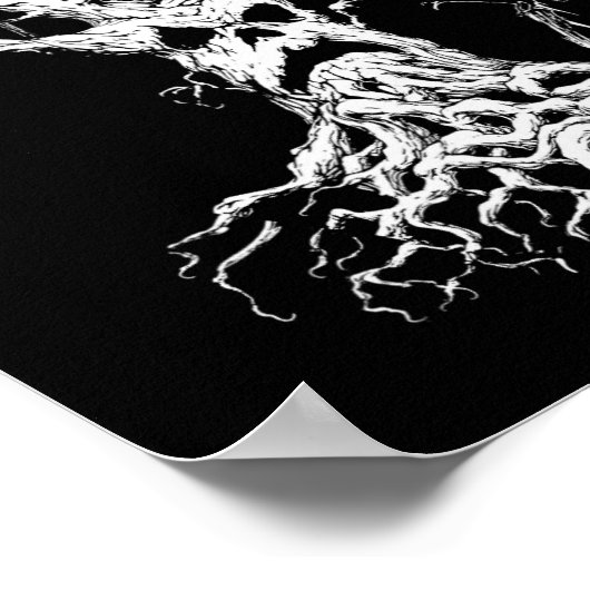 Sematary Merch. Entwerfen eines Geisterbaums. Spuk Poster (Ecke)