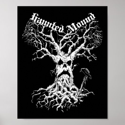Sematary Merch. Entwerfen eines Geisterbaums. Spuk Poster (Vorne)