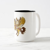 Sembrani-Pferd Zweifarbige Tasse (VorderseiteRechts)