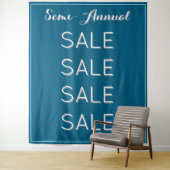Semi Annual Sale Retail Banner Custom Blue Mall Wandteppich (Beispiel)