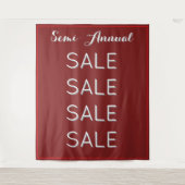 Semi Annual Sale Retail Banner Customizable Mall Wandteppich (Vorderseite)