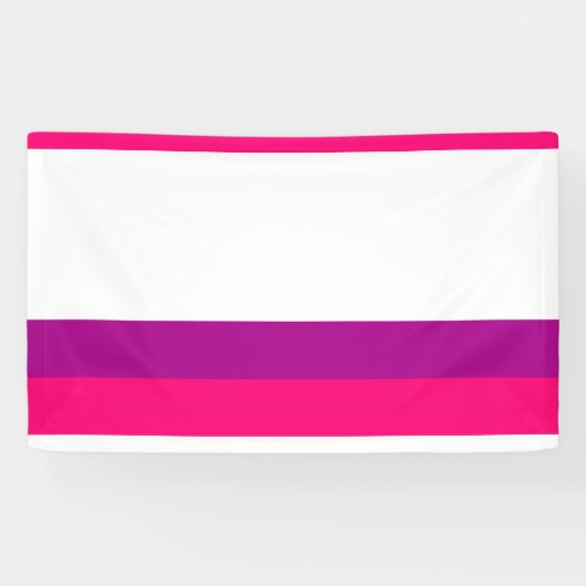 Semi Bisexual Pride Flag Banner (Horizontal)