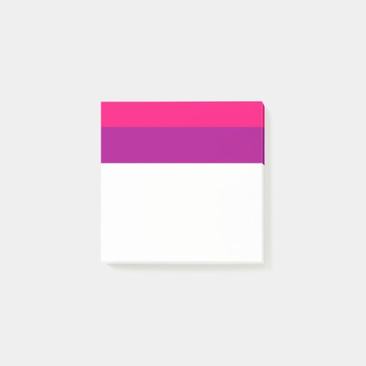Semi Bisexual Pride Flag  Post-it Klebezettel (Vorderseite)