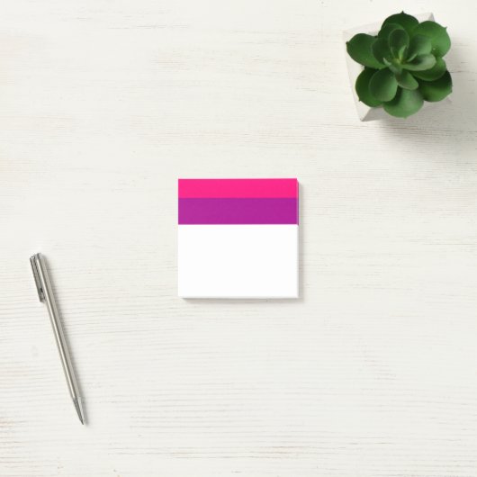 Semi Bisexual Pride Flag  Post-it Klebezettel (Büro)