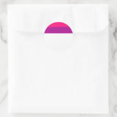 Semi Bisexual Pride Flag  Runder Aufkleber (Tasche)