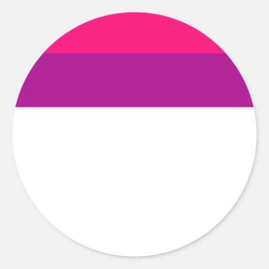 Semi Bisexual Pride Flag Runder Aufkleber (Vorderseite)