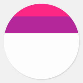 Semi Bisexual Pride Flag Runder Aufkleber