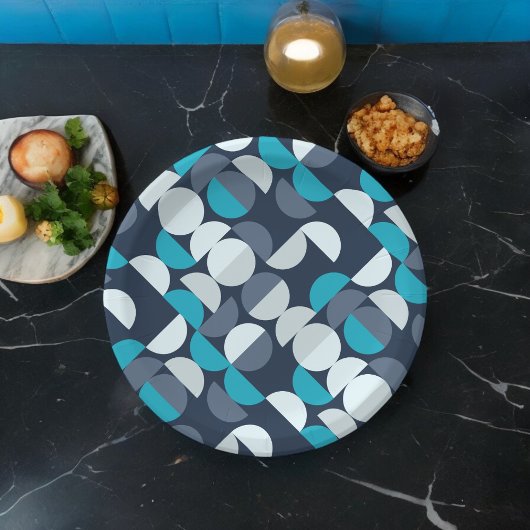 Semi-Circle Art Pappteller