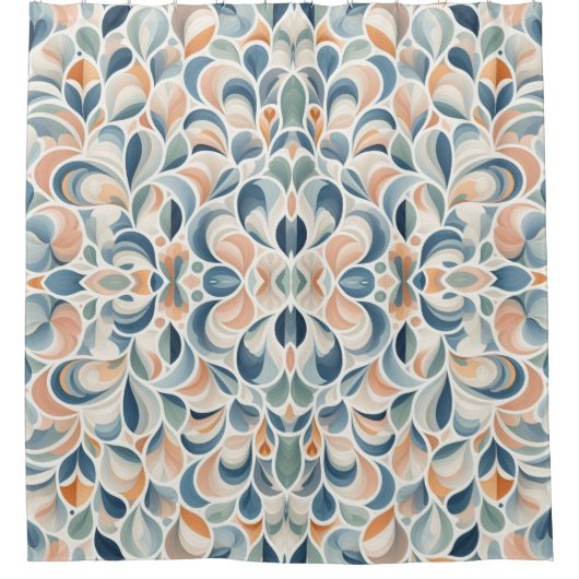 Semi Circle Design Duschvorhang (Vorderseite)