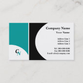 Semi Circle Monogram Visitenkarte (Vorderseite)