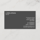 Semi-Circle Panel - Domino Patchwork - Blassblau Visitenkarte (Rückseite)