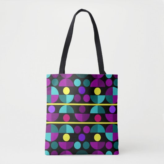Semi Circles Allover-Tasche Tasche (Vorderseite)