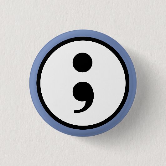 Semi-colon Button (Vorderseite)