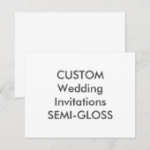 SEMI-GLOSS 110lb 5,5" x 4,25" Hochzeitseinladungen Einladung (Vorne/Hinten)