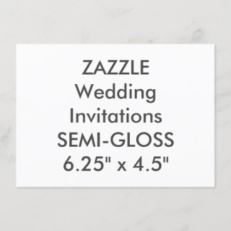 SEMI-GLOSS 110lb 6,25" x 4,5" Einladungen für Hoch