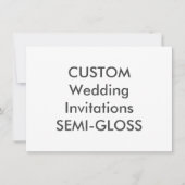 SEMI-GLOSS 110lb 6,25" x 4,5" Einladungen für Hoch (Vorderseite)