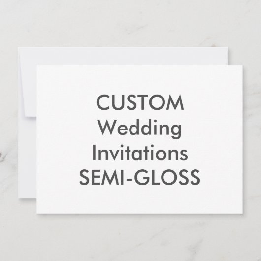 SEMI-GLOSS 110lb 6,25" x 4,5" Einladungen für Hoch (Vorderseite)