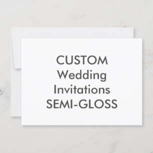 SEMI-GLOSS 110lb 6,25" x 4,5" Hochzeitseinladungen Einladung