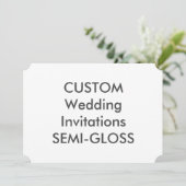 SEMI-GLOSS 110lb 7"x5" Einladung zum Hochzeitsfeie (Stehend Vorderseite)