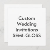 SEMI-GLOSS 5,25" Square Wedding Einladungen (Vorne/Hinten)
