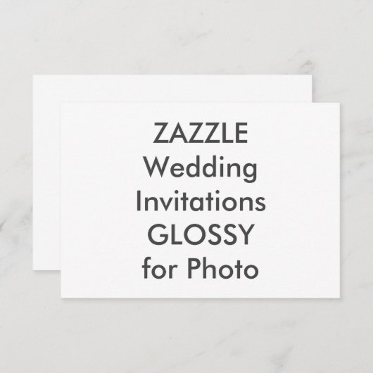 SEMI-GLOSS 5" x 3,5" Einladungen für Hochzeiten (Vorne/Hinten)