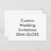 SEMI-GLOSS 5" x 3,5" Einladungen für Hochzeiten (Vorne/Hinten)