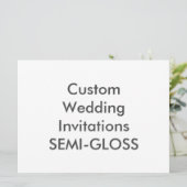 SEMI-GLOSS 8,75" x 6,5" Einladungen für Hochzeiten (Stehend Vorderseite)