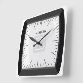Semi Square London Quadratische Wanduhr (Winkel)
