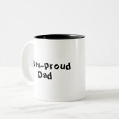 Semi-stolze Vater Vatertag Tasse (Vorderseite Links)