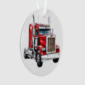 Semi Truck Big Rig Ornament (Vorderseite)