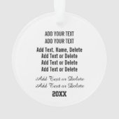 Semi Truck Big Rig Ornament (Rückseite)