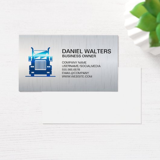 Semi Truck | Blaue Metallic | Fahrer (Schreibtisch)