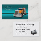 Semi Truck Business Card Visitenkarte (Vorne/Hinten)