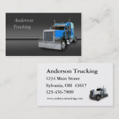 Semi Truck Business Card Visitenkarte (Vorne/Hinten)