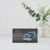 Semi Truck Business Card Visitenkarte (Stehend Vorderseite)