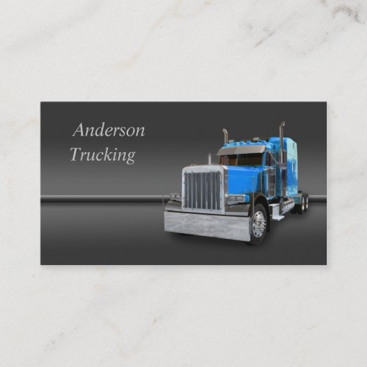 Semi Truck Business Card Visitenkarte (Vorderseite)
