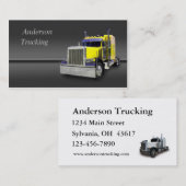 Semi Truck Business Card Visitenkarte (Vorne/Hinten)