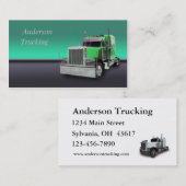 Semi Truck Business Card Visitenkarte (Vorne/Hinten)