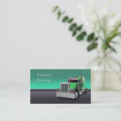 Semi Truck Business Card Visitenkarte (Stehend Vorderseite)