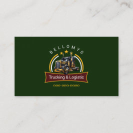 Semi Truck Business Card Visitenkarte