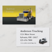 Semi Truck Business Card Visitenkarte (Vorne/Hinten)