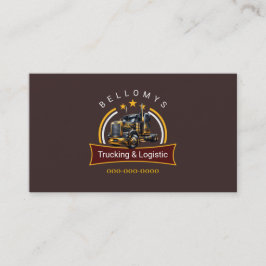 Semi Truck Business Card Visitenkarte